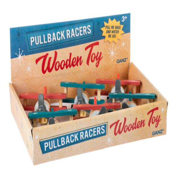 Wooden Pullback Plane Racers