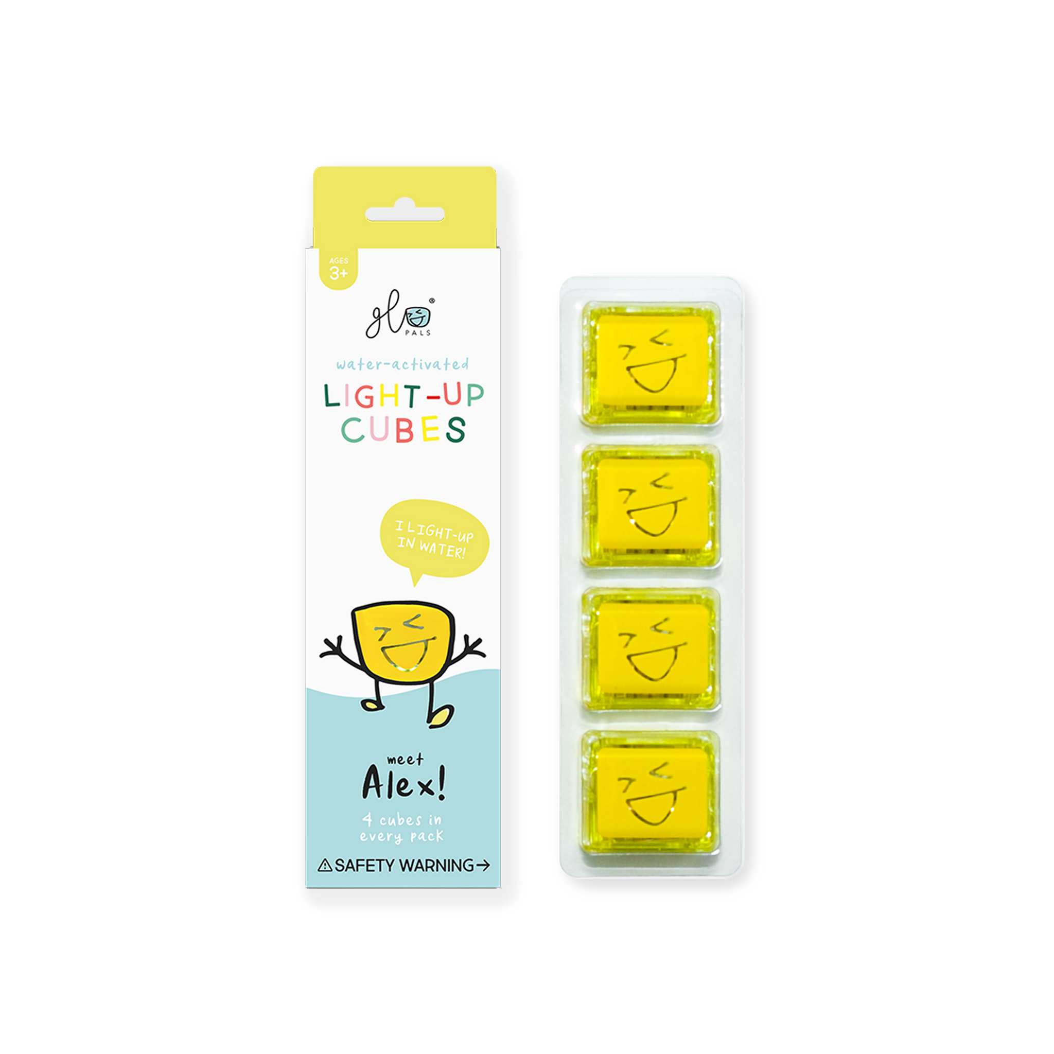 Alex Yellow Glo Pal Cubes - 4 Pack
