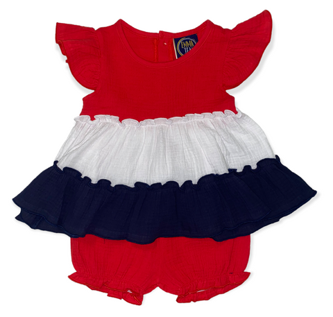 Red, White, and Blue Bloomer Set
