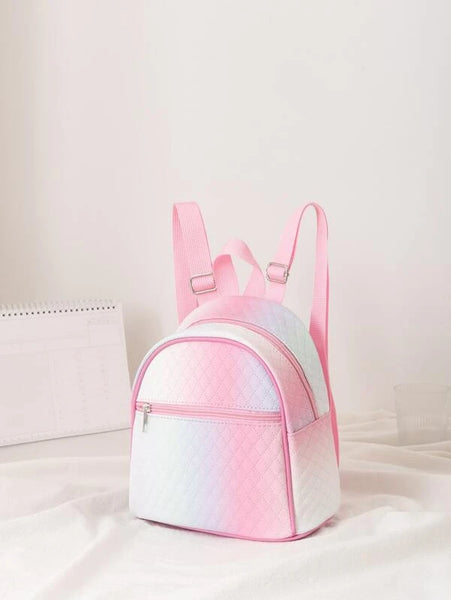 Pastel Ombre Quilted Backpack
