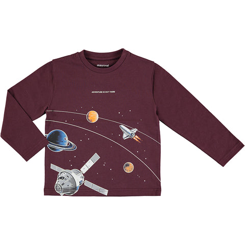 Adventure Is Out There Plum Tee