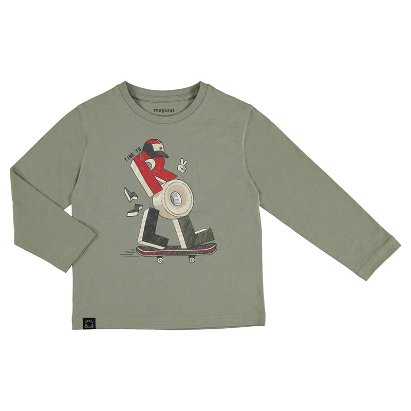 Moss Roll Skater Long Sleeve Graphic Tee