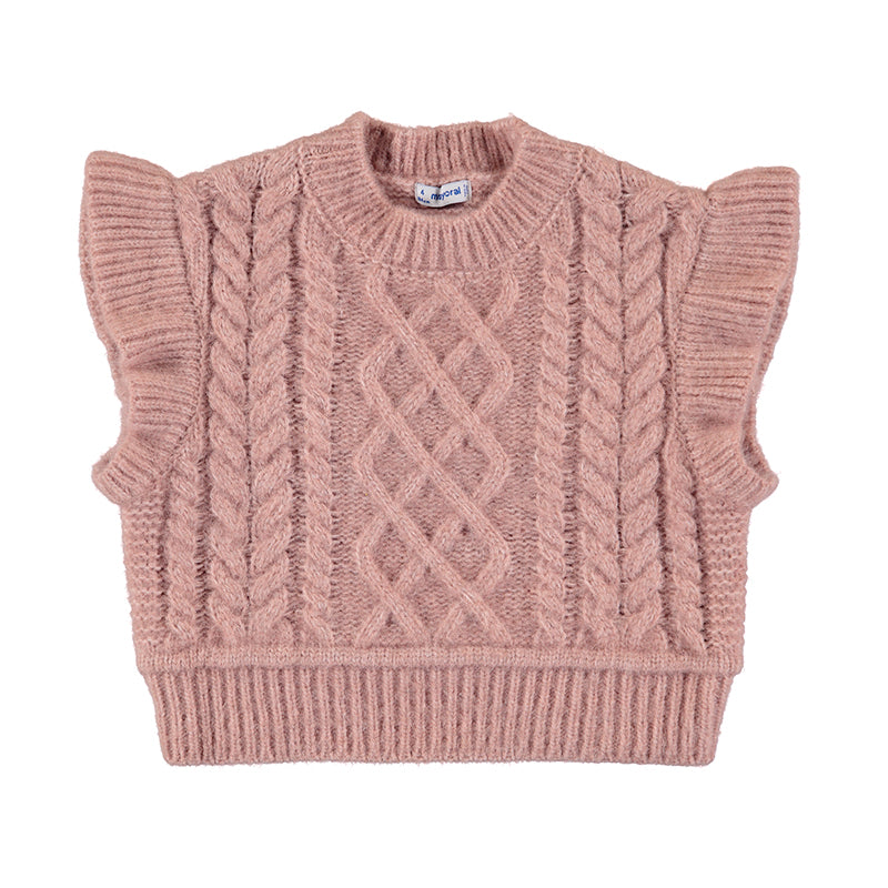 Rose Knit Sweater Vest