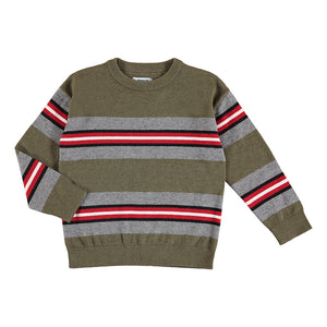 Hunter Green Stripe Sweater