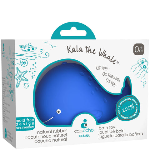 Kala the Whale Bath Toy Hole Free - 100% Pure Natural Rubber