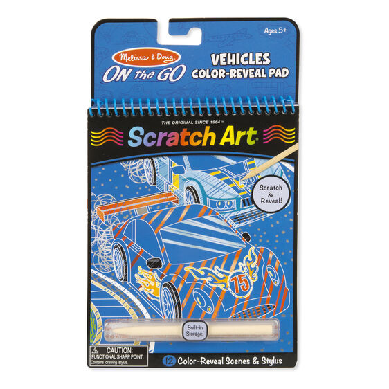 On the Go Scratch Art Color Reveal Pad