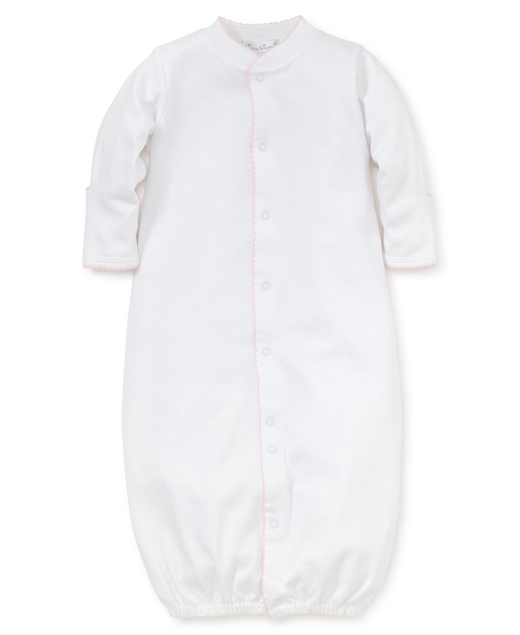 Basic Converter Gown White with Pink Trim