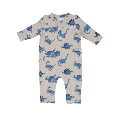 Dino French Terry Bamboo Romper