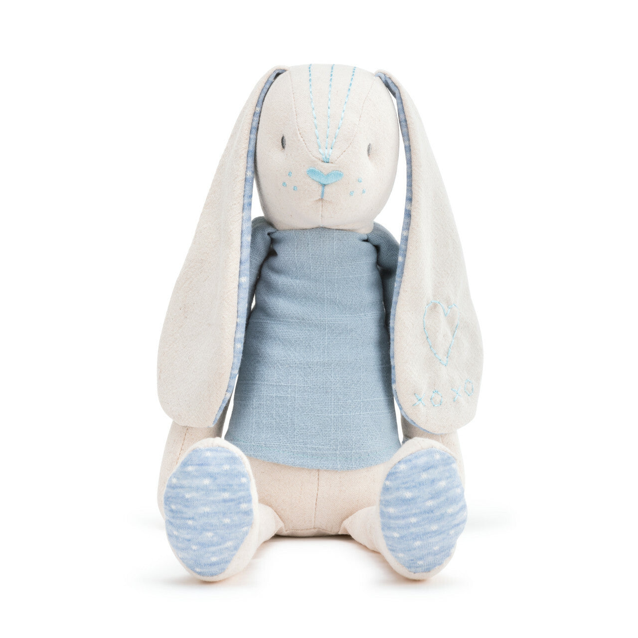 Linen Plush - Blue Bunny - Nursery Keepsake