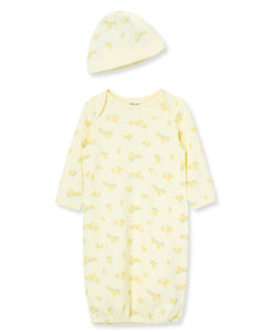 Little Ducks Gown and Hat Set