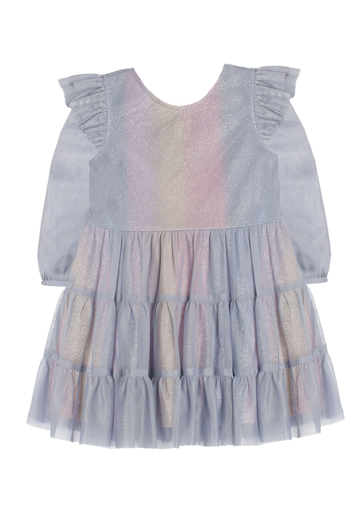 Phoenix Tiered Soft Tulle and Sparkling Dress