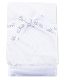 Plush Receiving Blanket - White