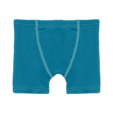 Boy's Boxer Brief Cerulean Blue with Summer Sky