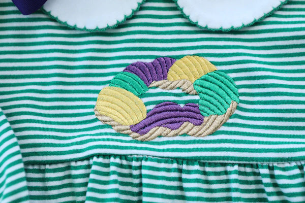 King Cake Embroidered Bubble