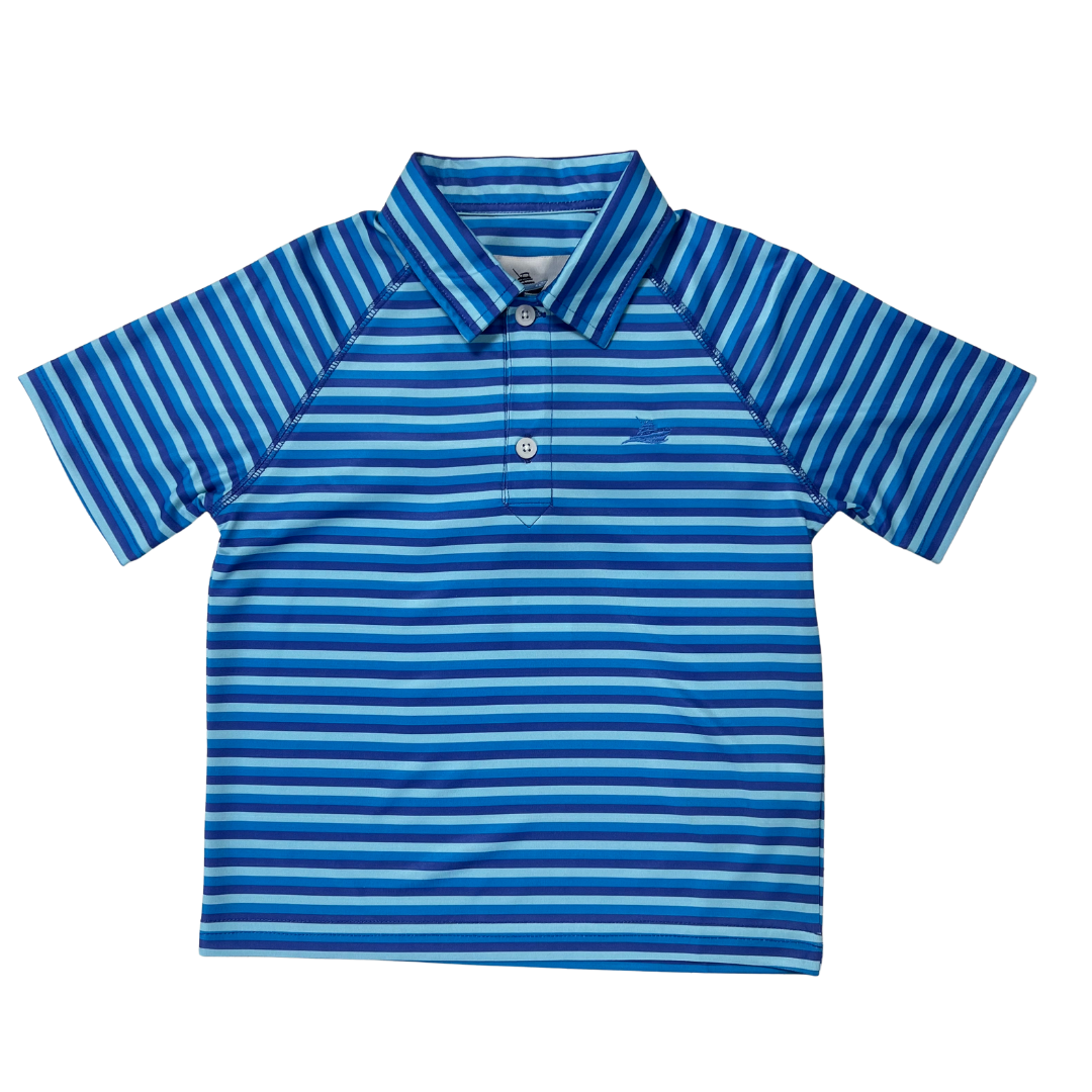 Blue Combo Stripe Polo