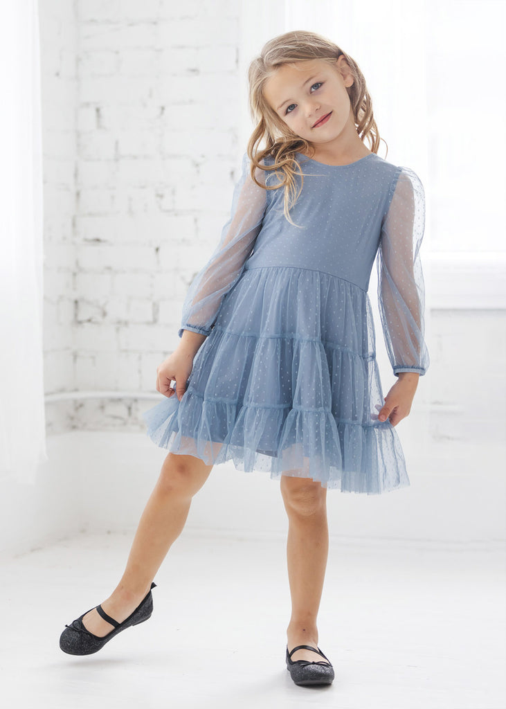 Long Sleeve Ruffle Mabel Dress 2y-