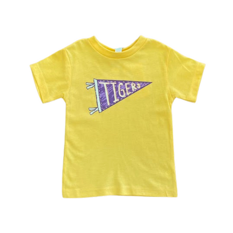 Tigers Flag Gold Graphic Tee