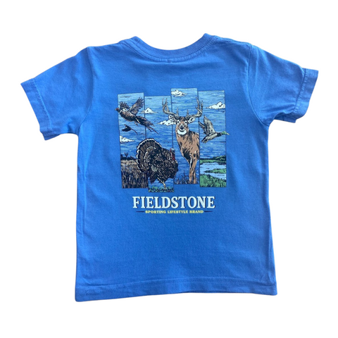 Fieldstone Periwinkle Blue Hunting Season Tee