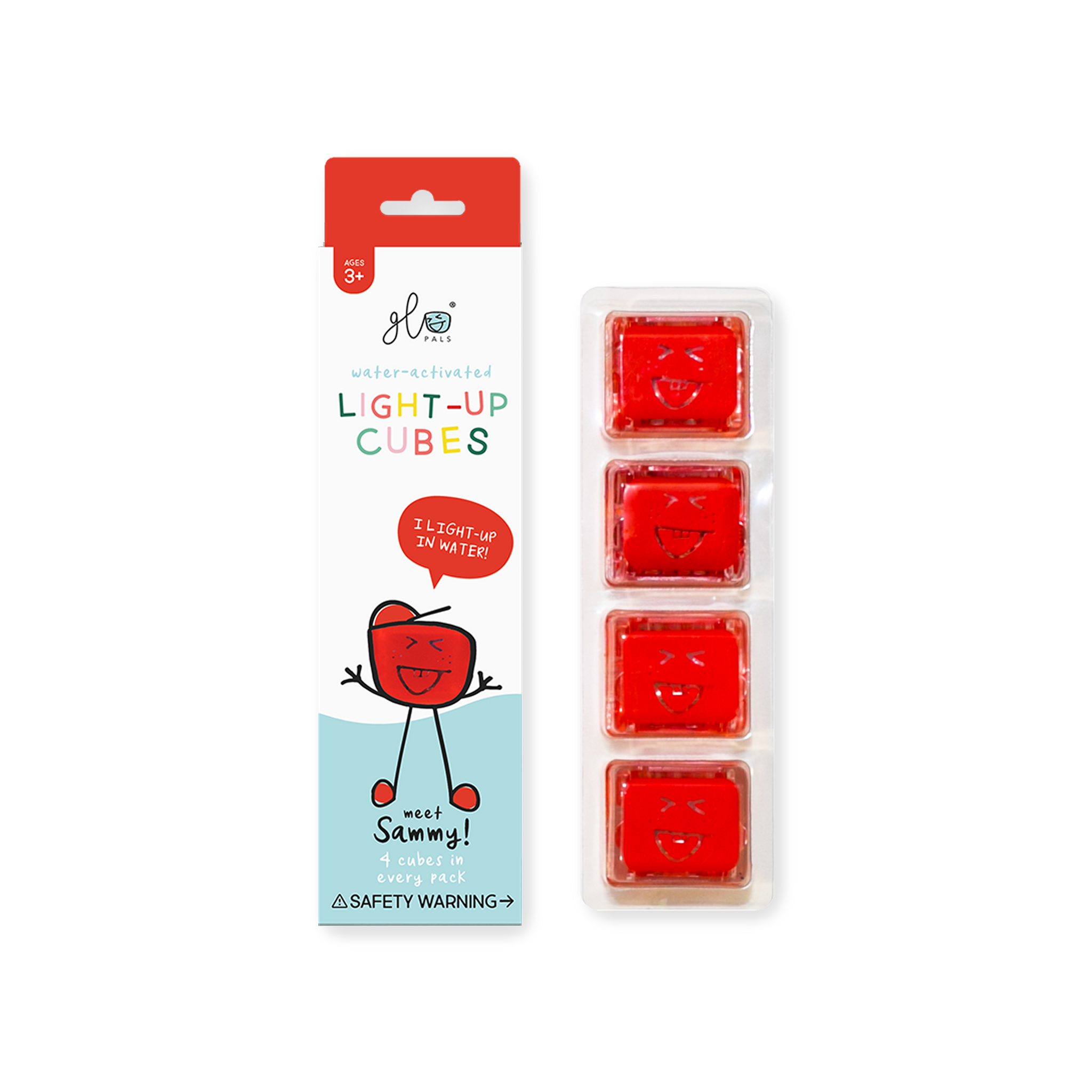 Sammy Red Glo Pal Cubes - 4 Pack