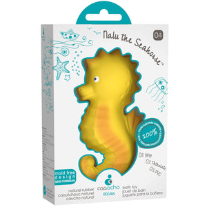 Seahorse Bath Toy Hole Free - 100% Pure Natural Rubber