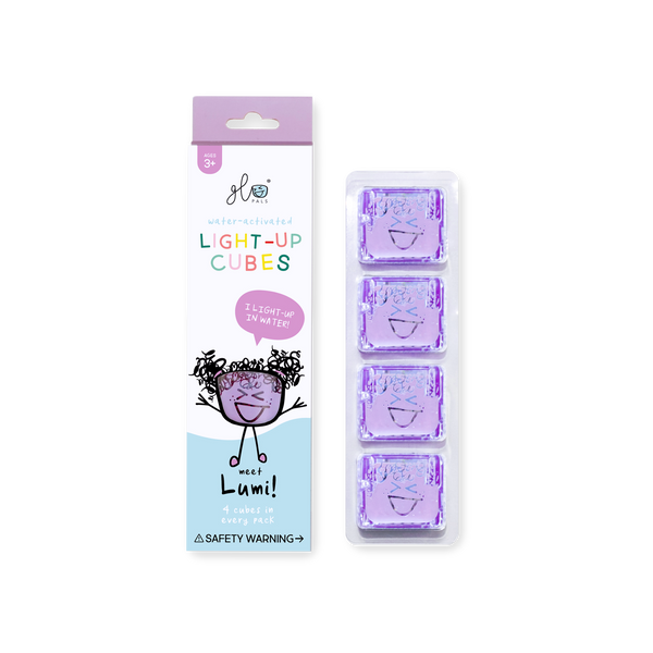 Lumi Purple Glo Pal Cubes - 4 Pack