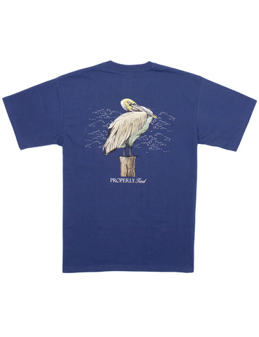 Pelican Short Sleeve Tee--River Blue