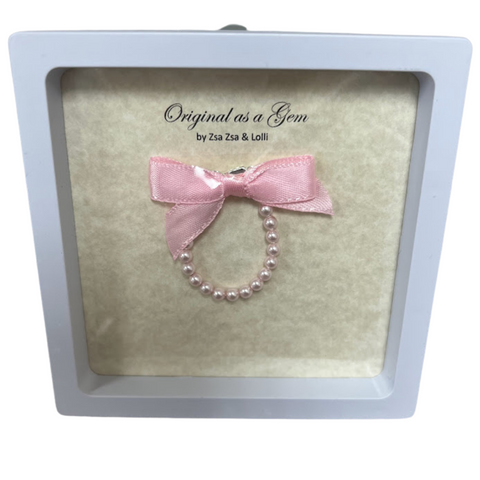 Pink Authentic Austrian Crystal Pearl Bracelet