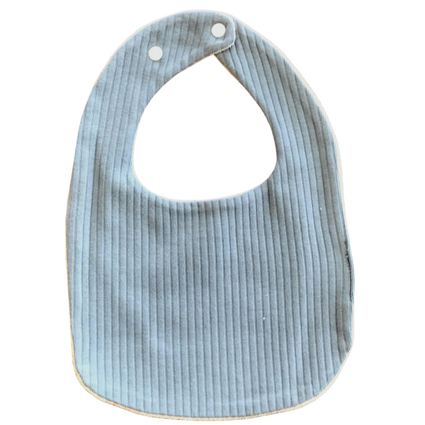 Ribbed Knit Bib with Terry Cloth Backing (7 Colors)